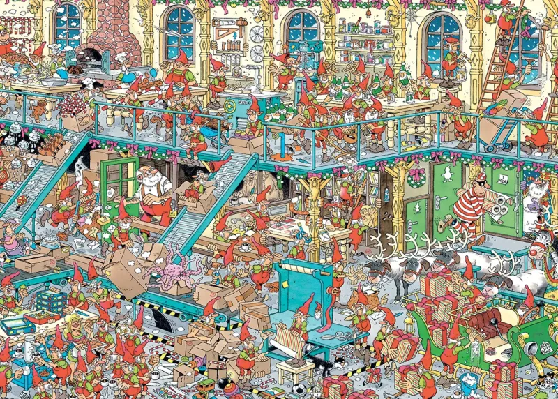 Jumbo Jan Van Haasteren: Santa's Factory (1000)