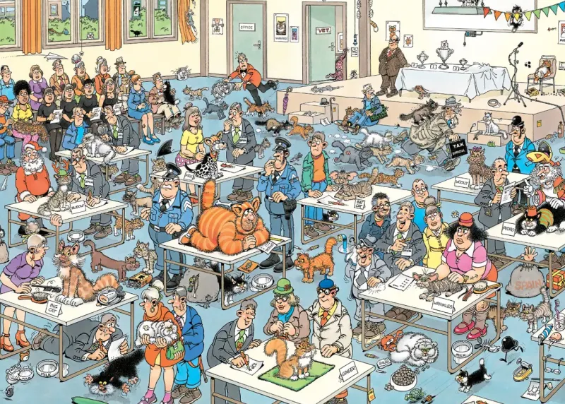 Jumbo Jan Van Haasteren: The Cat Pageantry (1000)