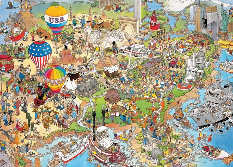 Jumbo Jan Van Haasteren: USA (1000)