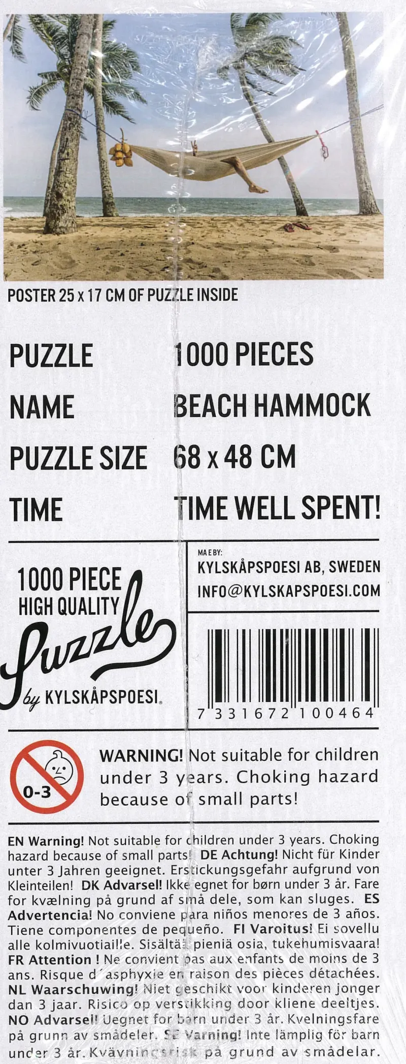 Kylskåpspoesi : Beach Hammock (1000)