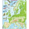 Larsen : Rampussel - Europakarta med Fågel- och Fiskarter (87)