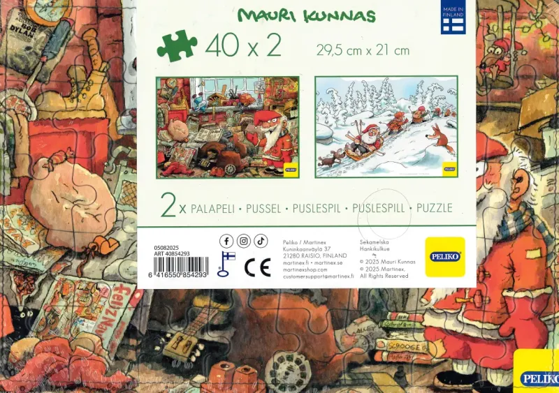 Peliko : Rampussel - Mauri Kunnas, Tomteskoj i Förrådet & Pulkabacken (2 x 40)