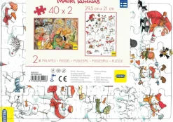 Peliko : Rampussel - Mauri Kunnas, Tomteskoj med Snögubbar & Dinosaurier (2 x 40)