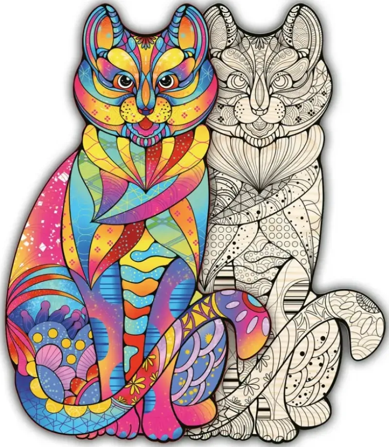 Philos : Artifact Wooden Puzzle - Cat (160)