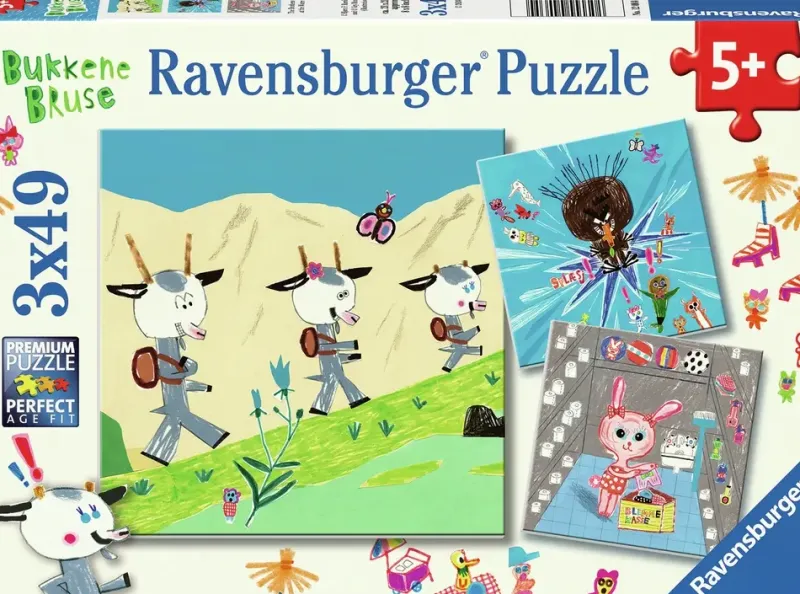 Ravensburger : Bukkene Bruse - The Brothers Gruff at the Water Park (3 x 49)