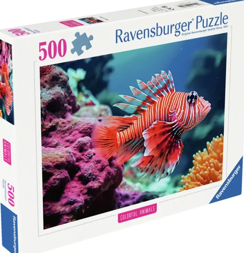 Ravensburger : Colorful Animals - Red Lionfish (500)