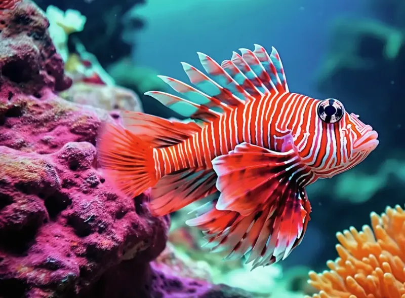 Ravensburger : Colorful Animals - Red Lionfish (500)