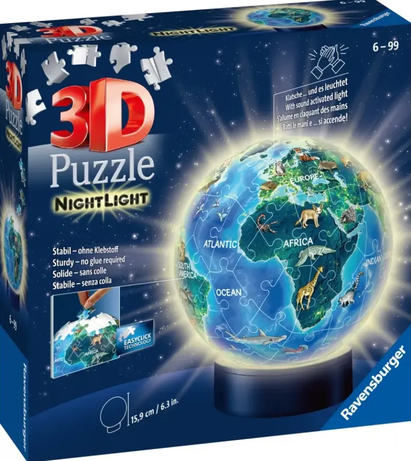 Ravensburger : 3D - Childrens Globe Nightlight, Earth by Night (74)