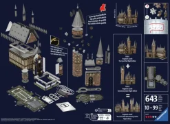 Ravensburger : 3D - Harry Potter, Hogwarts Castle - The Great Hall, Night Edition (643)