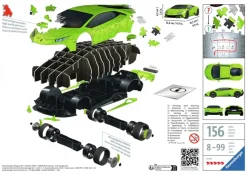 Ravensburger : 3D - Lamborghini Huracan EVO, Green (156)