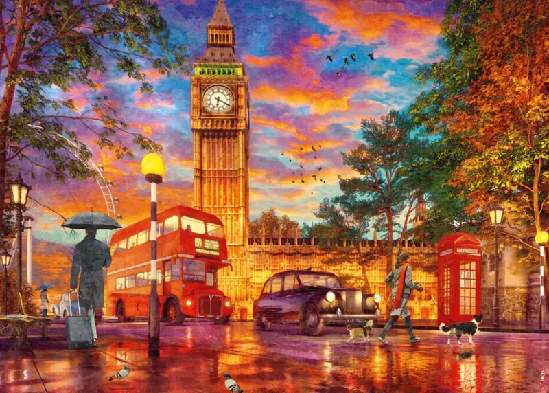 Ravensburger : Dominic Davison - Sunset at Parliament Square, London (1000)