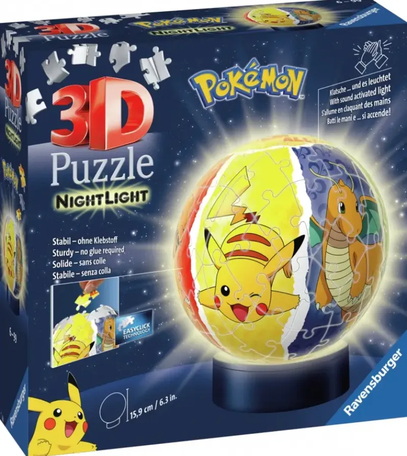 Ravensburger : 3D - Puzzle Ball, Pokemon - Night Edition (74)