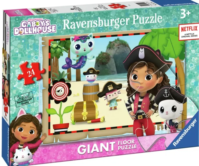Ravensburger : Golvpussel - Gabbys Dollhouse, Gabbys Pirate Adventures! (24)