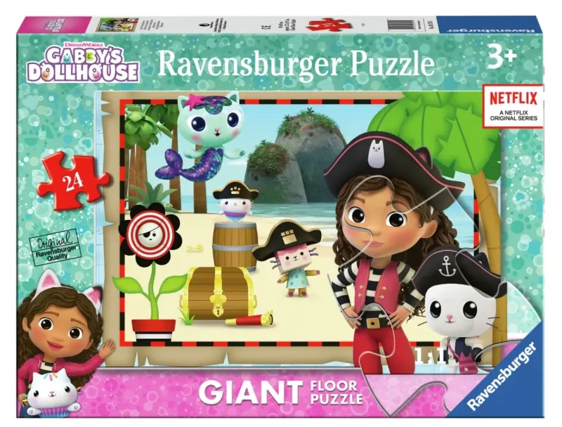 Ravensburger : Golvpussel - Gabbys Dollhouse, Gabbys Pirate Adventures! (24)