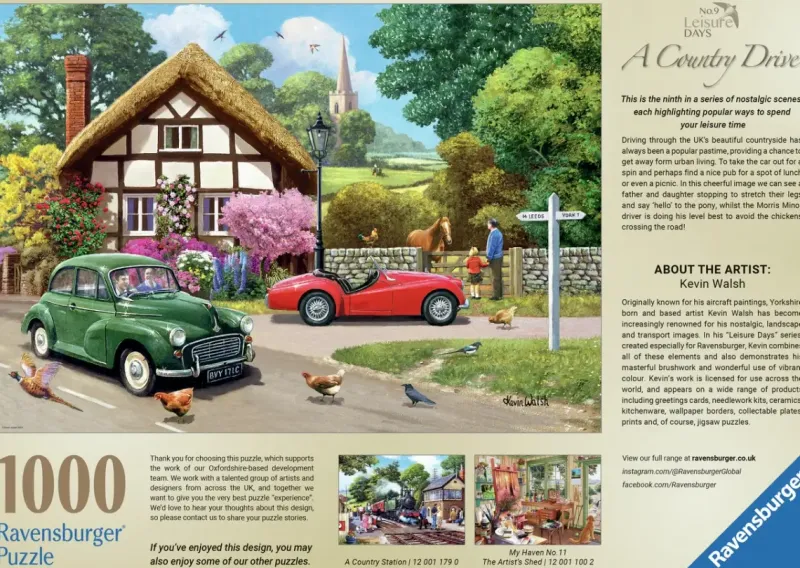 Ravensburger : Leisure Days No 9 - A Country Drive (1000)