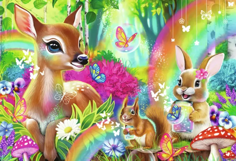 Ravensburger : Lovable Woodland Friends (2 x 24)