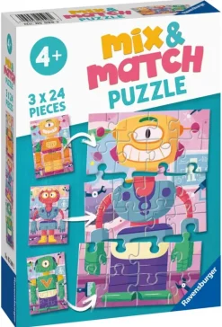 Ravensburger : Mix & Match - Build Your Robots! (3 x 24)