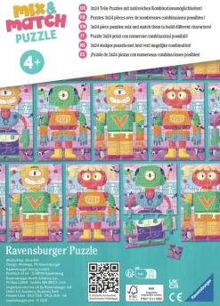 Ravensburger : Mix & Match - Build Your Robots! (3 x 24)