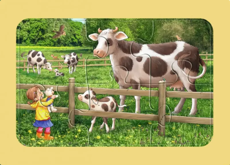Ravensburger : My First Color Puzzles - Lotta on the Farm (3 x 6)