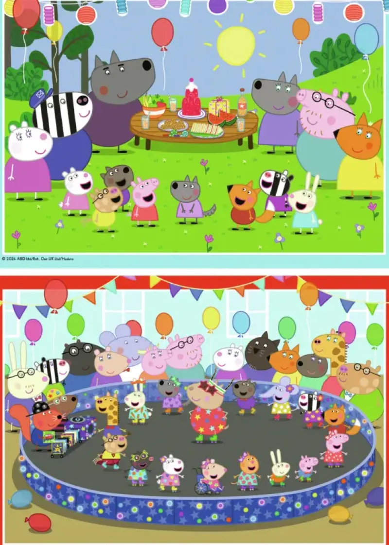 Ravensburger : Peppa Pig (Greta Gris) - It's Party Time! (2 x 24)
