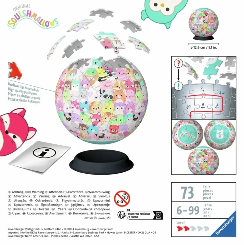 Ravensburger : Puzzle Ball - Squishmallows (72)