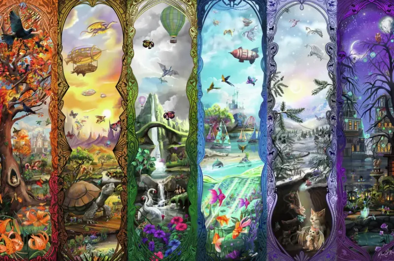 Ravensburger : Rose Cat Khan - The Six Portals (7000)