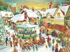 Ravensburger : The Christmas Market & Santa's Christmas Supper (2 x 500)