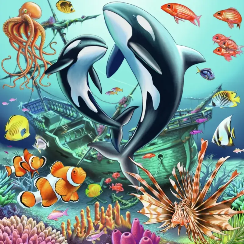 Ravensburger : Underwater Splendor (3 x 49)