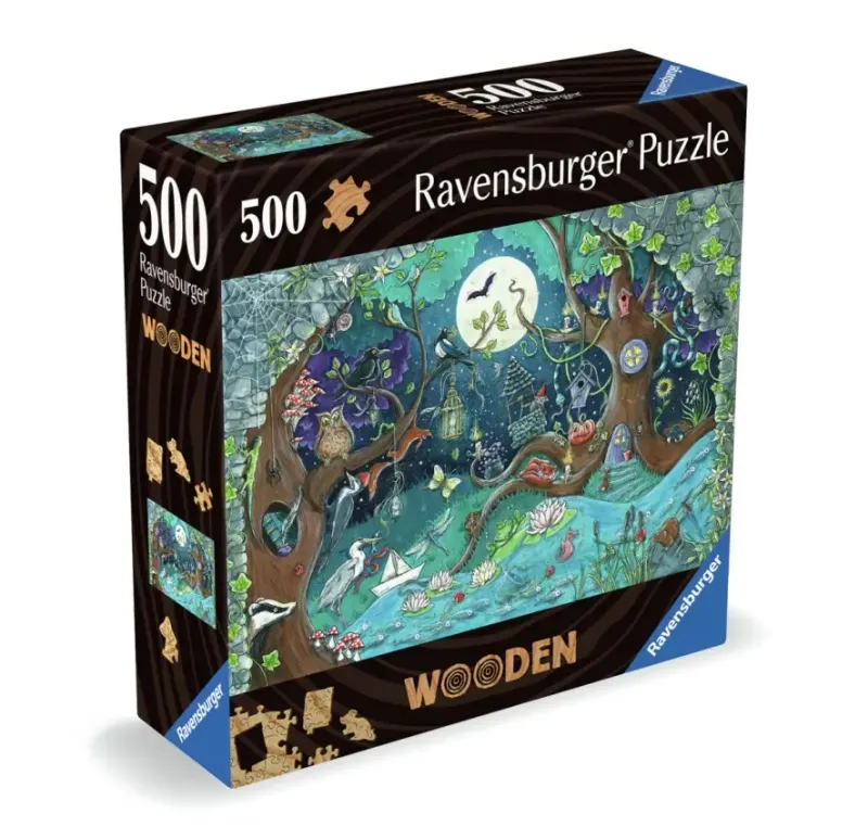 Ravensburger : Wooden Träpussel - Fantasy Forest (500)