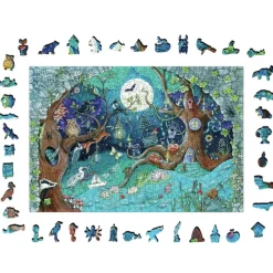 Ravensburger : Wooden Träpussel - Fantasy Forest (500)