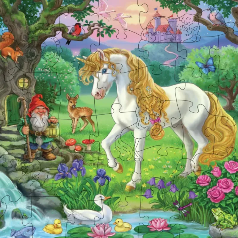Ravensburger : Wooden Träpussel - Fairytale Unicorn (44)