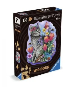 Ravensburger : Wooden Träpussel - Lovely Cat (150)
