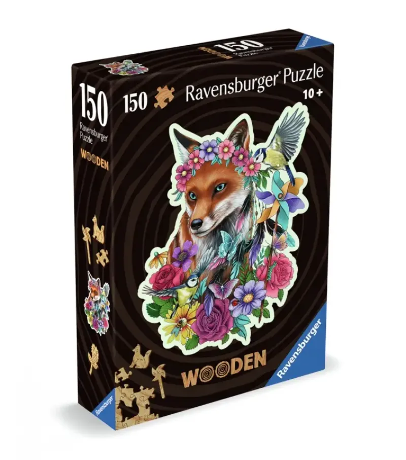 Ravensburger : Wooden Träpussel - Colorful Fox (150)