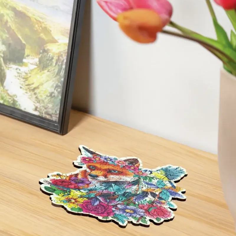 Ravensburger : Wooden Träpussel - Colorful Fox (150)