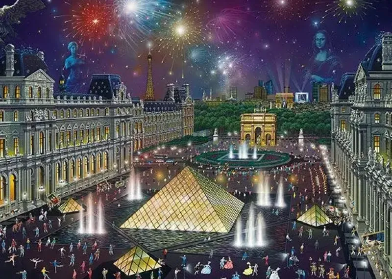 Schmidt : Alexander Chen - Fireworks at the Louvre (1000)