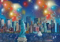 Schmidt : Alexander Chen - Statue of Liberty with Fireworks (1000)