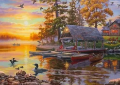 Schmidt : Darrell Bush - Boathouse With Canoes (1000)