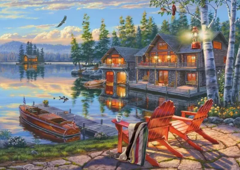 Schmidt : Darrell Bush - The Banks of Loon Lake, New York (1000)