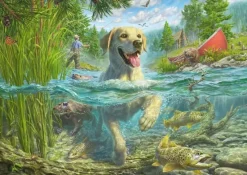 Schmidt : Mark Fredrickson - A Yellow Labrador Goes Fishing (1000)