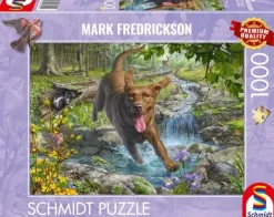 Schmidt : Mark Fredrickson - Springtime Cavorting with a Labrador Retriever (1000)