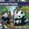 Schmidt : Panda Family at the Waterfall (500)