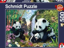 Schmidt : Panda Family at the Waterfall (500)