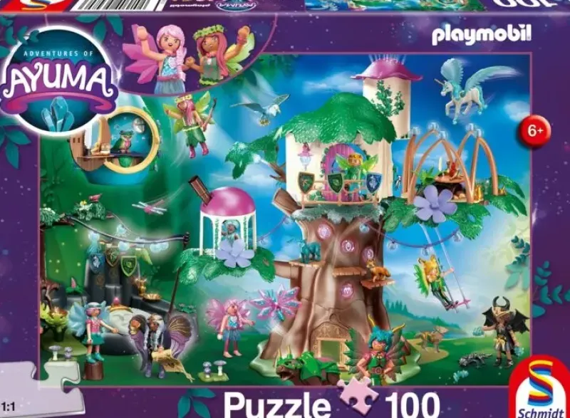 Schmidt : Playmobil Pussel - Ayuma, Magical Fairy Forest (100)