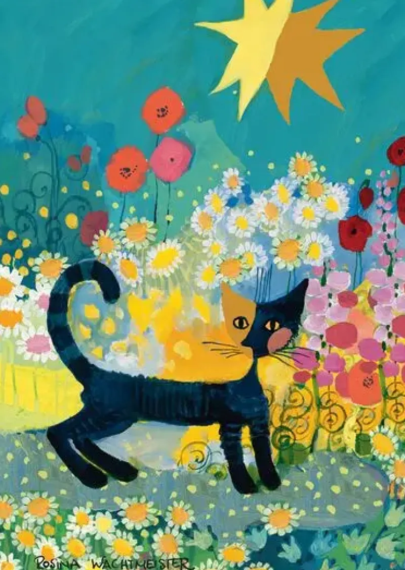 Schmidt : Rosina Wachtmeister - Cat in a Sea of Blossoms (1000)