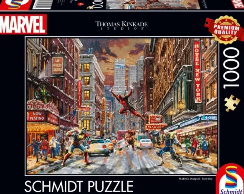 Schmidt : Thomas Kinkade Studios - Marvel, Deadpool: Snow Day (1000)