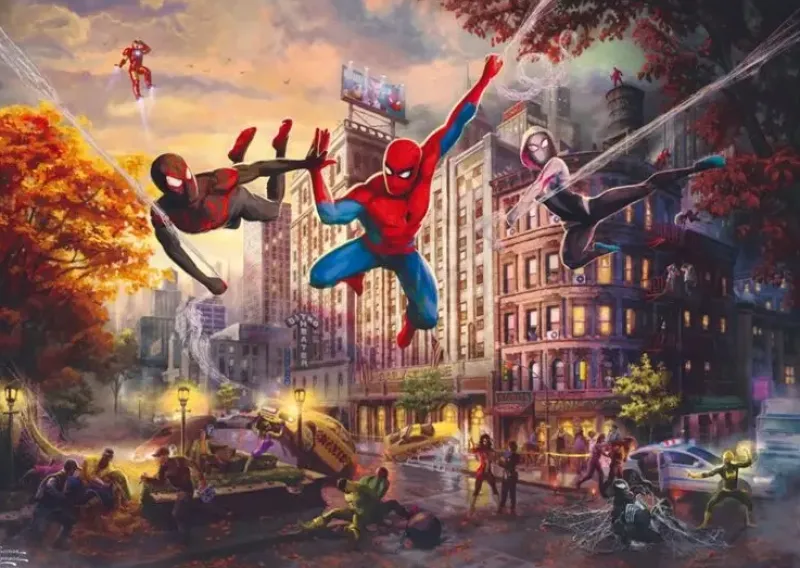 Schmidt : Thomas Kinkade Studios - Marvel, Spider-Man and Friends: The Ultimate Alliance (1000)