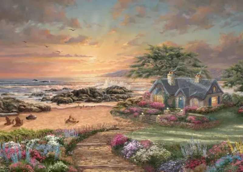 Schmidt : Thomas Kinkade Studios - Seaside Cottage (1000)