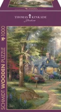 Schmidt : Wooden Träpussel - Thomas Kinkade Studios, Hometown Lake (1000)