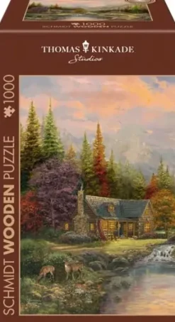 Schmidt : Wooden Träpussel - Thomas Kinkade Studios, Sierra Paradise (1000)