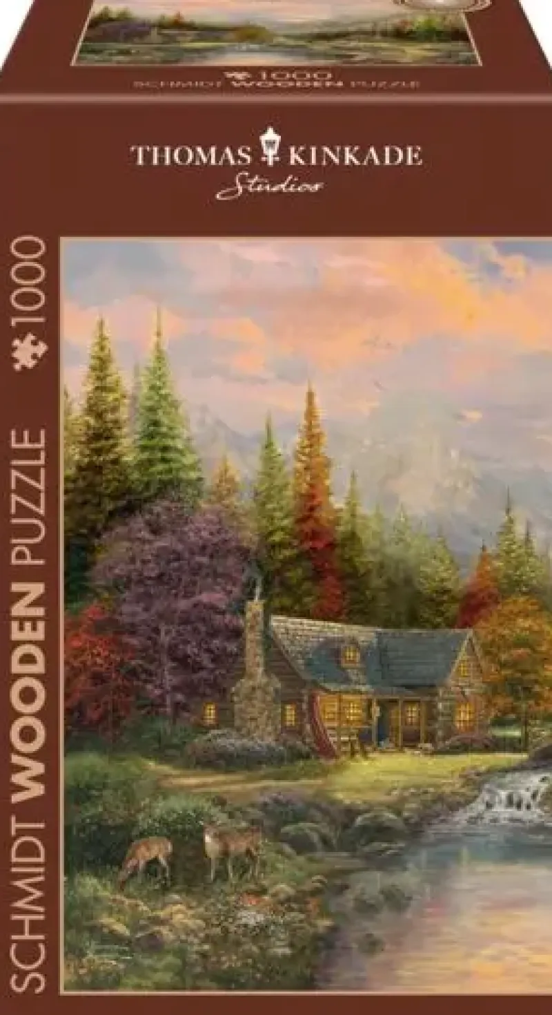 Schmidt : Wooden Träpussel - Thomas Kinkade Studios, Sierra Paradise (1000)
